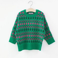 아동용 레트로 다이아패턴 도톰 니트 출산/유아동/유아동패션 반품 최저가 19,210원
