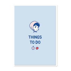 달퐁이네문방구 Things To Do 다이어리, 하늘, 1개 문구/오피스/다이어리/플래너 반품 최저가 8,760원
