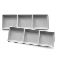 프렐류드 크리미 3칸 나눔찬기, 그레이, 2개 주방용품/접시/플레이트 반품 최저가 13,430원