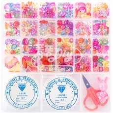 핑크공주 DIY 퐁퐁 비즈공예 세트, 투명, 1세트 완구/취미/역할놀이 반품 최저가 9,800원