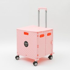 바네스데코 4바퀴 고급 접이식 핸드 카트 52L + 덮개, 핑크, 1세트 생활용품/생활잡화 반품 최저가 25,720원