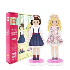 아리아띠 모모 & 코코 자석 코디놀이, 혼합 색상, 1개 완구_취미/역할놀이 반품 최저가 21,130원
