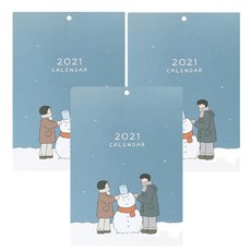 인디고 2021 너와 함께한 계절 일상 벽걸이 달력 A4 3p, 혼합색상 문구/오피스/다이어리/플래너 반품 최저가 8,390원