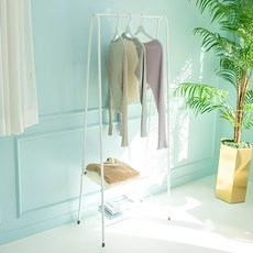 가구느낌 미니 스탠드행거 2단 수납선반, 화이트 홈인테리어/침실가구 반품 최저가 15,900원