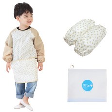 플리에 아동용 긴소매 앞치마 화이트 베이지별 + 팔토시 + 지퍼백 문구/오피스/미술/화방용품 반품 최저가 7,110원