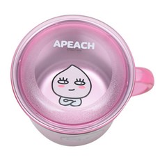 릴팡 카카오프렌즈 안전 핸들 투명 논슬립 뚜껑 스텐컵, 어피치, 1개 주방용품/유아동컵/빨대컵 반품 최저가 4,930원