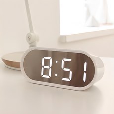 무아스 LED 팝 미러클락 미니 탁상시계, 화이트 홈인테리어/홈데코/디퓨저 반품 최저가 7,540원