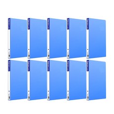 희망화일 PP 스프링화일 군 가로형, 청색, 10개 문구/오피스/학용품/수업준비 반품 최저가 10,090원