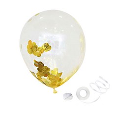 파티팡 컨페티벌룬 골드 30cm 50p + 컬링리본50m + 양면테이프50p, 혼합 색상, 1세트 문구/오피스/파티/이벤트 반품 최저가 9,610원
