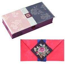 팔복상회 현금예단함 연분홍색 + 예단비봉투 꽃분홍색, 혼합 색상, 1세트 문구/오피스/카드/엽서/봉투 반품 최저가 10,200원