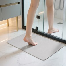 코멧 홈 규조토 욕실 매트, 그레이 생활용품/욕실용품 반품 최저가 6,850원