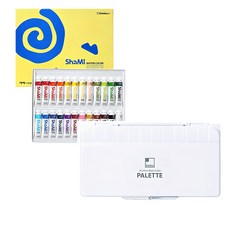 샤미 수채화 물감 10ml + 전문가 24칸 팔레트, 24색 완구/취미/STEAM완구 반품 최저가 24,260원