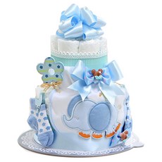 베이비베이커리 아장아장 코끼리 기저귀케익 신생아용, 혼합색상, 1개 생활용품/기저귀 반품 최저가 41,760원