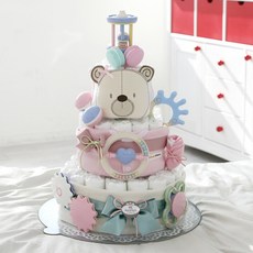 [기저귀케익] 드림 페스티벌, 핑크, 1개 생활용품/기저귀 반품 최저가 58,750원