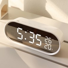 무아스 LED 팝 미러클락 빅 탁상시계, 화이트 undefined/undefined 반품 최저가 10,730원