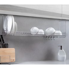 스토피아 싱크선반 800 벽겸용, 1단, 실버, 1개 주방용품/주방수납/정리 반품 최저가 8,890원