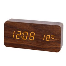 잇츠온 디지털 우드 LED 무소음 탁상시계, 월넛 홈인테리어/홈데코/디퓨저 반품 최저가 12,330원