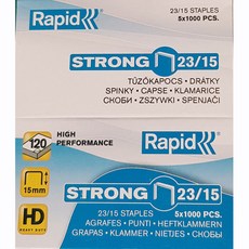 래피드 강력제본 스테플침 23/15 1000p, 5개 문구/오피스/사무용품 전문관 반품 최저가 13,500원