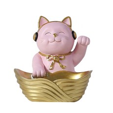 JH Company 행복 고양이 저금통 스토리지, 핑크, 1개 문구/오피스/보드/칠판/광고 반품 최저가 16,490원