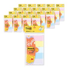 쓰리엠 포스트잇 수첩식 노트 25 x 76 mm 225매, 파스텔, 20세트 문구/오피스/학용품/수업준비 반품 최저가 24,900원