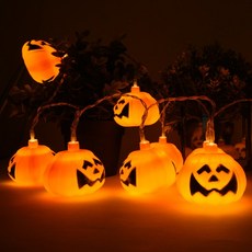 어반엘이디 할로윈 잭오랜턴 호박 가랜드 무드등 줄전구 10구, 웜화이트, 1개 홈인테리어/조명/스탠드 반품 최저가 2,670원