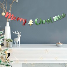 와우파티코리아 메리 크리스마스 은박 글자 가랜드 3p, 혼합색상 문구/오피스/파티/이벤트 반품 최저가 5,400원