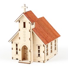 영공방 미니 웨스턴 교회 프라모델 건물, 1개 완구/취미/프라모델 반품 최저가 8,400원