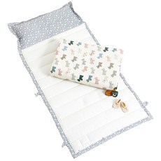 코니아일랜드 어린이집 낮잠이불세트 일체형 + 전용방수가방, 아이러브독아이보리 출산/유아동/유아동침구 반품 최저가 51,450원