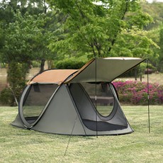 빈슨메시프 티클라 원터치텐트 오페라스위트 + 폴대2p, 브라운, 4인용 스포츠/레저/캠핑전문관 반품 최저가 27,690원