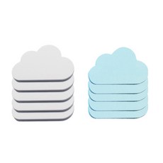 메모일기 구름 점착메모지 2종 x 5p, 화이트, 스카이블루, 1세트 문구/오피스/학용품/수업준비 반품 최저가 7,610원