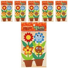 동기오피스 펠트아트지 접착식 4p x 6개, DF-1068 화분꽃B 문구/오피스/미술/화방용품 반품 최저가 8,060원