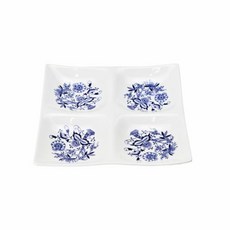 마쯔오카 국산 쯔비벨무스터 사각 4절 나눔접시, 혼합색상, 1개 주방용품/접시/플레이트 반품 최저가 15,600원