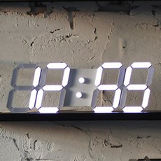 리프팀 3D LED 베이직 화이트 벽시계 홈인테리어/홈데코/디퓨저 반품 최저가 51,650원