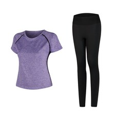 나야스타일 여성용 요가복 반팔 상의 + 레깅스 세트 2132 스포츠/레저/여성스포츠의류 반품 최저가 12,720원