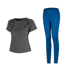 나야스타일 여성용 요가복 반팔 상의 + 레깅스 세트 1934 스포츠/레저/여성스포츠의류 반품 최저가 15,900원