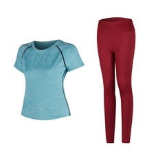 나야스타일 여성용 요가복 반팔 상의 + 레깅스 1535 스포츠/레저/여성스포츠의류 반품 최저가 15,900원