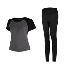 나야스타일 여성용 요가 반팔 + 레깅스 세트 1832 스포츠/레저/여성스포츠의류 반품 최저가 9,540원
