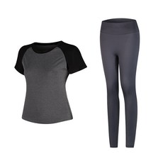 나야스타일 여성용 요가 반팔 + 레깅스 세트 1836 스포츠/레저/여성스포츠의류 반품 최저가 9,540원
