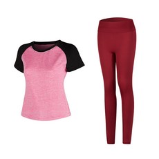 나야스타일 여성용 요가 반팔 + 레깅스 세트 1635 스포츠/레저/여성스포츠의류 반품 최저가 9,690원