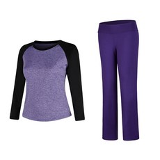 나야스타일 여성용 요가복 긴팔 상의 + 일자 바지 세트 스포츠/레저/여성스포츠의류 반품 최저가 16,490원