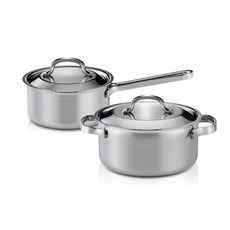 한일스텐레스 인덕션 샤인 통3중 냄비세트 B 2개, 편수16cm + 양수20cm, 1세트 주방용품/냄비/프라이팬 반품 최저가 53,470원