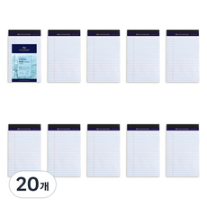스탠다드 리갈패드 미니, 화이트, 50매, 20개 문구/오피스/학용품/수업준비 반품 최저가 12,750원