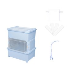 리빙스마일 대형기저귀정리함 홀더형B세트 직2단 불투명, 블루, 1개 출산/유아동/유아가구/인테리어 반품 최저가 19,080원