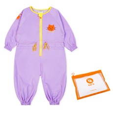 bayb 아동 다용도 전신가운 + 방수지퍼백, 퍼플 완구_취미/학습완구/교구 반품 최저가 14,460원