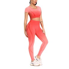 에이홉 여성용 그라디언트 라운드넥 요가 상하의 슈트 세트 스포츠/레저/여성스포츠의류 반품 최저가 6,150원