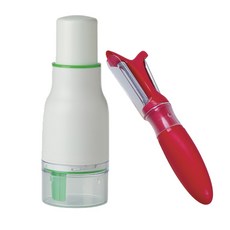 프로그레시브 프렙웍스 미니쿠퍼 야채다지기 + 듀얼필러, 화이트 + 레드, 1세트 주방용품/주방조리도구 반품 최저가 9,510원