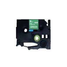 브라더 호환 라벨 테이프 36mm TZ-765, 녹색바탕 + 흰색글자 문구/오피스/사무용품 전문관 반품 최저가 3,540원