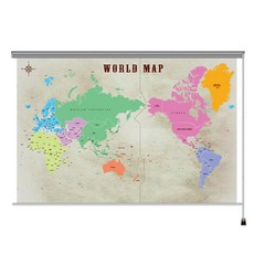 지도닷컴 대륙구분 빈티지블랙 세계지도 영문나라명만표시 롤스크린 홈인테리어/롤스크린 반품 최저가 35,440원