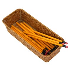 공간안애 작은 직사각 라탄바구니, 네츄럴, 1개 홈인테리어/수납/정리 반품 최저가 6,800원