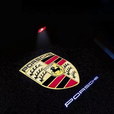 해시카 D타입 무변색 렌즈 포르쉐 영문 로고 도어라이트, 혼합색상, 2개 자동차용품/차량관리/소모품 반품 최저가 17,850원